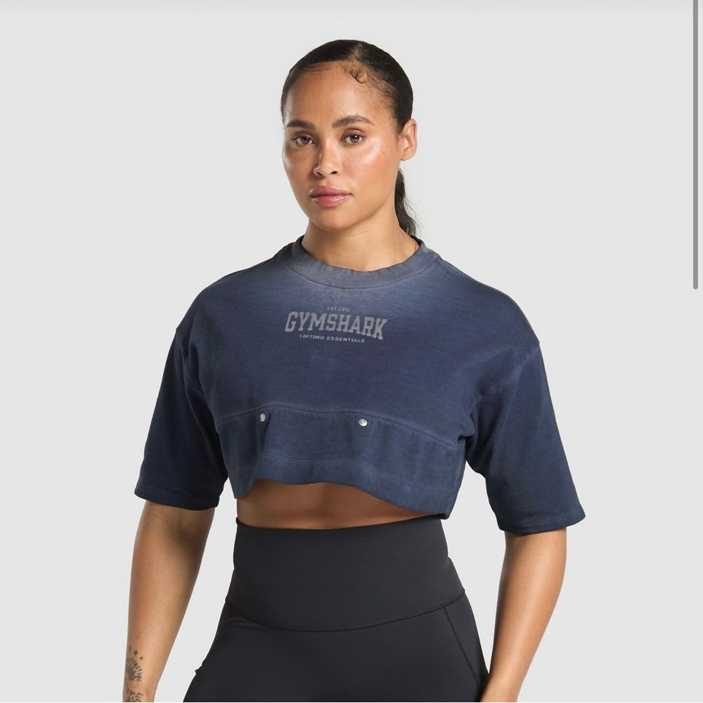 Gymshark Navy Blue Women's Crop Top